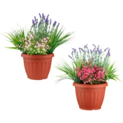 Bloom Flowers In Large Planter - Light Pink 7 Bloom Flowers In Large Planter - Light Pink -Coathr Shop 392831 flowers in large planter group