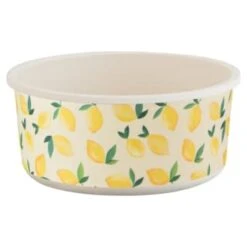 B&M Round Tubs 2pk - Lemons -Coathr Shop 392928 2pk reuse and repurpose round tubs lemon 2