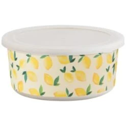 B&M Round Tubs 2pk - Lemons -Coathr Shop 392928 2pk reuse and repurpose round tubs lemon 4
