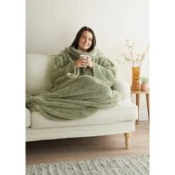 Home Essentials Teddy TV Blanket - Sage 11 Home Essentials Teddy TV Blanket - Sage -Coathr Shop 393430 home essentials teddy tv blanket sage