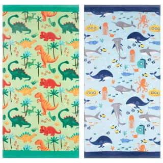 B&M Children's Beach Towel - Green Dinosaur 7 B&M Children's Beach Towel - Green Dinosaur - Image 5