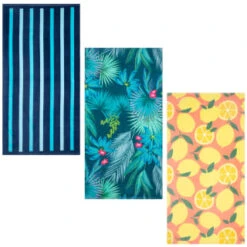 B&M Adult's Beach Towel - Blue Stripes -Coathr Shop 393917 adult printed beach towel group 2