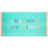 B&M Adult's Beach Towel - Sunshine & Good Times -Coathr Shop 393919 adult slogan beach towel sunshine and good times 2