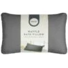 Simply Everyday Waffle Bath Pillow - Grey -Coathr Shop 394038 waffle bath pillow grey