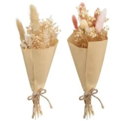 B&M Mini Dried Flower Bunch - Neutral -Coathr Shop 394317 mini dried bunch group