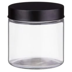 Set Of 3 Jars With Black Lids -Coathr Shop 394387 set 3 jars with black lids 3