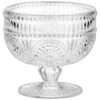 B&M Embossed Glass Dessert Bowl -Coathr Shop 394424 glass embossed dessert bowl clear