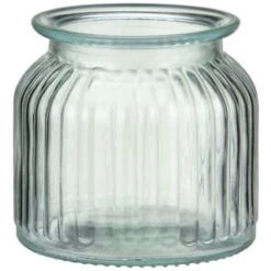 B&M Small Ribbed Glass Jar With Wooden Lid 8 B&M Small Ribbed Glass Jar With Wooden Lid -Coathr Shop 394427 ribbed glass jar with wooden lid small 3