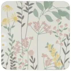 B&M Floral Placemat & Coaster Set 8pc -Coathr Shop 394455 floral placemat and coaster set 8pc 3