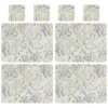 B&M Floral Placemat & Coaster Set 8pc -Coathr Shop 394455 floral placemat and coaster set 8pc group