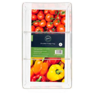 B&M Divided Fridge Storage Tray - 36.5 X 20.3 X 8.5cm 4 B&M Divided Fridge Storage Tray - 36.5 X 20.3 X 8.5cm - Image 2
