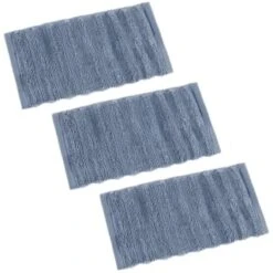 Retreat Knitted Face Cloths 3pk - Blue -Coathr Shop 394617 3pk retreat face cloths blue