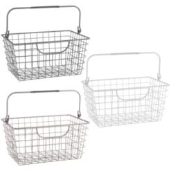 B&M Basket With Handles - Taupe -Coathr Shop 394679 394683 394685 basket with handle group