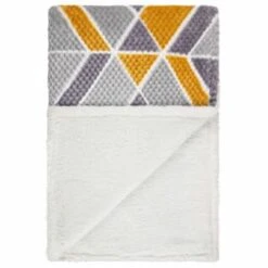 B&M Simply Geo Waffle Throw - Ochre 9 B&M Simply Geo Waffle Throw - Ochre -Coathr Shop 394916 simply geo waffle throw ochre 3