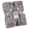 B&M Simply Two Tone Teddy Throw - Grey -Coathr Shop 394926 simply two tone teddy throw grey