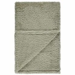 B&M Simply Two Tone Teddy Throw - Sage -Coathr Shop 394928 simply plain teddy throw sage