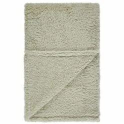 B&M Simply Teddy Sage Rolled Throw -Coathr Shop 394930 teddy throw sage 4