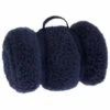B&M Simply Teddy Navy Rolled Throw -Coathr Shop 394931 teddy throw navy