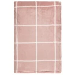 Winston Blush Sherpa Check Throw -Coathr Shop 394980 winston check throw blush 3
