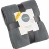 Simply Light Grey & Dark Grey Polar Fleece Throw 2pk -Coathr Shop 395032 simply super soft throws 2pk light grey dark grey