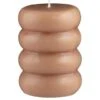 B&M Ribbed Pillar Candle - Brown -Coathr Shop 395415 shaped pillar candle natural 2