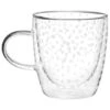 B&M Printed Double Wall Glass Mug - Spots -Coathr Shop 396479 printed double wall glass mug spots