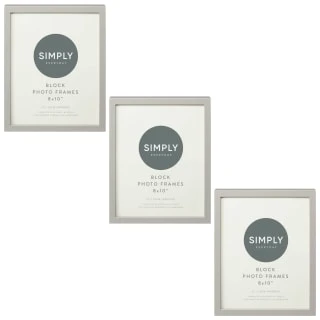 Simply Everyday 8 X 10" Block Frames 3pk - Grey 3 Simply Everyday 8 X 10" Block Frames 3pk - Grey
