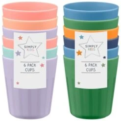 Simply Kids Colour Cups 6pk - Multicolour -Coathr Shop 398567 398570 6pk simply kids colour cups group