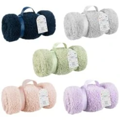 Simply Kids Teddy Throw - Lilac -Coathr Shop 400204 400205 400206 400208 400209 simply kids teddy rolled kids throw group 3
